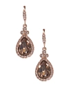 GIVENCHY PAVE PEAR DROP EARRINGS,60414661