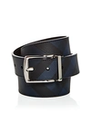 BURBERRY MEN'S CLARK VINTAGE CHECK REVERSIBLE COATED LEATHER BELT,8006037