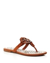 TORY BURCH WOMEN'S MILLER SCALLOP LEATHER THONG SANDALS,52934
