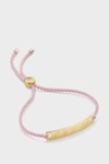 Monica Vinader Engravable Havana Mini Friendship Bracelet In Gold