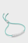 Monica Vinader Engravable Havana Mini Friendship Bracelet In Silver