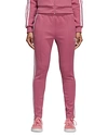 Adidas Originals Sst Striped Jersey Track Pants In Trace Maroon