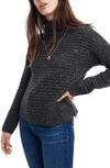MADEWELL BELMONT DONEGAL MOCK NECK SWEATER,K5426