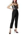 KAREN MILLEN METALLIC BODICE JUMPSUIT,PD066