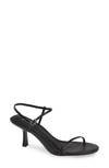 Jeffrey Campbell Gallery Sandal In Black Leather