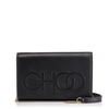 JIMMY CHOO SONIA Black Nappa Leather Day Bag with Chain Strap,SONIAPJC