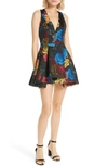 ALICE AND OLIVIA TANNER ASYMMETRICAL SKATER DRESS,CC811Q31528