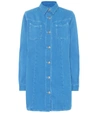 GANNI DENIM SHIRT DRESS,P00362219