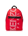 Kenzo Sport Logo Nylon Backpack - Red