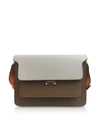 MARNI PELICAN GOLD BROWN AND ARABESQUE TRUNK BAG,10780662