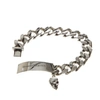 ALEXANDER MCQUEEN IDENTITY SILVER BRASS CHAIN BRACELET,10780635