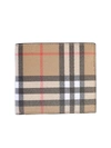 BURBERRY BROWN CHECKED WALLET,10780788