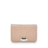 JIMMY CHOO HELIA CLUTCH Ballet Pink Leather Clutch with Chain Strap,HELIACLUTCHTMN