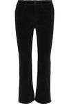 3X1 COTTON-BLEND VELVET KICK-FLARE trousers,3074457345619839228