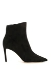 Jimmy Choo Helaine 85 Suede Ankle Boots In Black