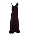 MES DEMOISELLES MES DEMOISELLES WOMAN LONG DRESS DEEP PURPLE SIZE 8 SILK,34915113TD 2