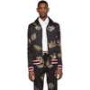 DOLCE & GABBANA DOLCE AND GABBANA MULTICOLOR CROWN ZIP-UP TRACK JACKET