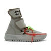 OFF-WHITE OFF-WHITE GREY MOTO WRAP HIGH-TOP SNEAKERS