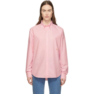 Acne Studios Buttoned-back Shirt In Pink