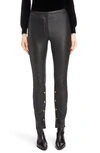 LOEWE SNAP DETAIL LEATHER PANTS,S1282060ST