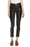 RAG & BONE EVELYN SKINNY LAMBSKIN LEATHER PANTS,W286706L2