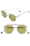 AHLEM D'ANVERS 49MM AVIATOR SUNGLASSES - WHITE GOLD,DANVER