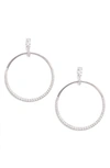 NADRI FETE GRADIENT CUBIC ZIRCONIA HOOP EARRINGS,NO35776GCZ