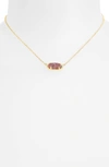 Kendra Scott Elisa Filigree Pendant Necklace In Multi Drusy/ Gold