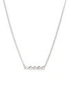 DANA REBECCA DESIGNS LULU JACK BEZEL DIAMOND BAR NECKLACE,N1334