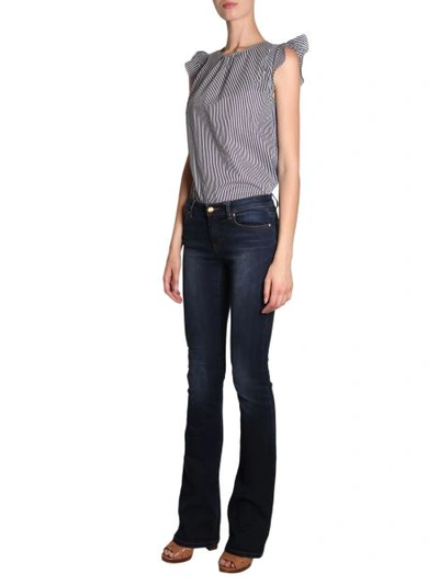 Michael Michael Kors Izzy Bootcut Jeans In Blue