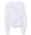 SEE BY CHLOÉ White/Blue Flouncy Shirt