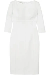 MICHAEL KORS MICHAEL KORS COLLECTION WOMAN STRETCH-WOOL DRESS WHITE,3074457345619798820