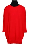 AMANDA WAKELEY AMANDA WAKELEY WOMAN CASHMERE AND WOOL-BLEND TURTLENECK SWEATER RED,3074457345619862456