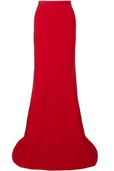Antonio Berardi Woman Stretch-crepe Maxi Skirt Red