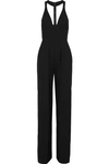 NARCISO RODRIGUEZ NARCISO RODRIGUEZ WOMAN PLEATED WOOL-TWILL JUMPSUIT BLACK,3074457345619777723