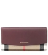BURBERRY HOUSE CHECK AND LEATHER WALLET,P00369785