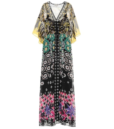Temperley London Beaumont Claudette Printed Voile Maxi Dress In Multicoloured