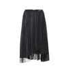 BALENCIAGA LACE-TRIMMED JERSEY SKIRT,P00366477