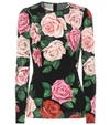 DOLCE & GABBANA Floral stretch silk top,P00353647