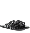 ANCIENT GREEK SANDALS NIKI CHAINS LEATHER SANDALS,P00351477