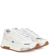 VERSACE Achilles leather sneakers,P00357263