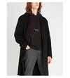 Saint Laurent Black Rive Gauche Logo Hoodie