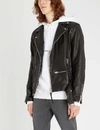 Saint Laurent Signature Logo Cropped Hooded Sweatshirt In White