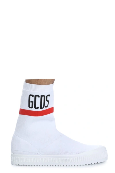 Gcds 20mm Logo Sock Sneakers In White