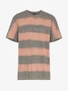 LIAM HODGES LIAM HODGES LOGO PRINTED AND BLEACHED COTTON T-SHIRT,LHAW1811113164829
