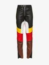 MARQUES' ALMEIDA MARQUES'ALMEIDA CONTRAST PANELLED LEATHER TROUSERS,AW18TR0102LTH13057634