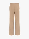 MAISON MARGIELA MAISON MARGIELA STRIPED WIDE-LEG COTTON-BLEND TROUSERS,S50KA0424S2316812986781