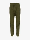 HAIDER ACKERMANN HAIDER ACKERMANN FLORAL EMBROIDERED STRIPED COTTON TRACK PANTS,1843810E22903613016502