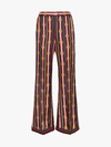 GUCCI GUCCI CHAIN AND STRIPE PRINT SILK TROUSERS,516612ZLP8712995985