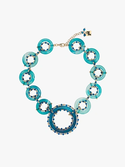 Rosantica Blue Ruote Stone Bead Necklace